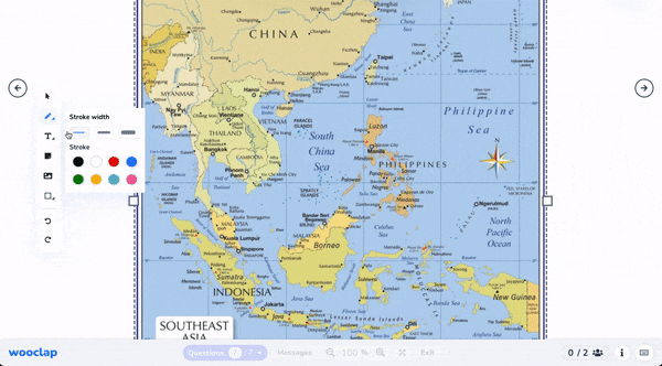 Map to draw on